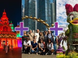 משולב - הכפר הגלובלי גן הפרחים וסיור בעברית בדובאי